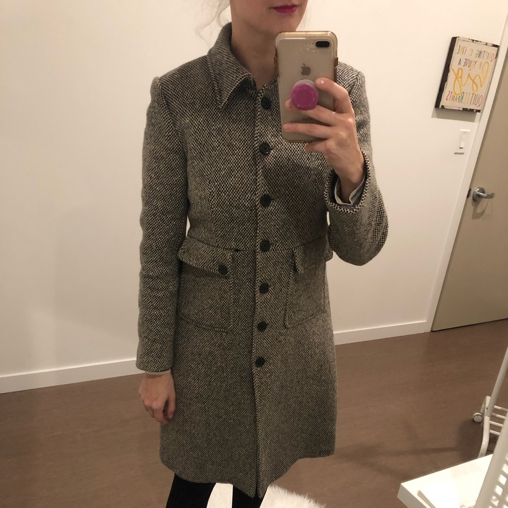 J.Crew Size 6 Herringbone Coat